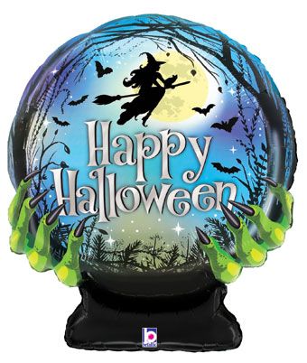 Halloween Crystal Ball Balloons - 3-Pack - Image 1