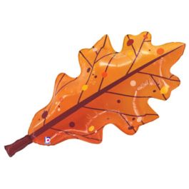 Fall Orange Leaf Balloon 33 Inch - Image 1