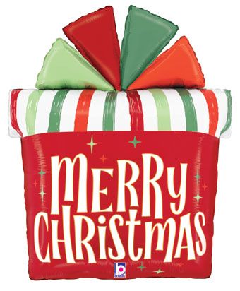 Merry Christmas Balloon - 3-Pack - Image 1