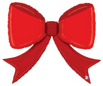 Red Bow Balloon 41 Inch - Party Supplies - Image 1