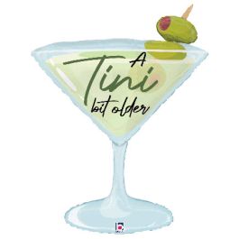 Martini Glass Foil Balloon 35 Inch - Tini Bit Older - Image 1
