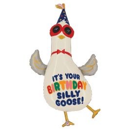 Silly Goose Birthday Foil Balloon Large Shape - Image 1