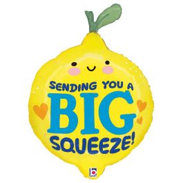 Lemon Balloon 27 Inch Foil - Sending You a Big Squeeze - Image 1