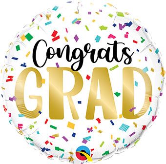 Congrats Grad Balloon - 5-Pack - Image 1