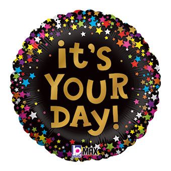 It's Your Day Balloon - 5-Pack - Image 1