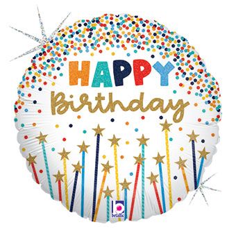 Happy Birthday Balloon - 5-Pack - Image 1
