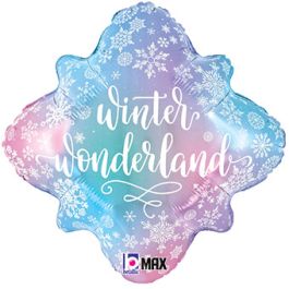Winter Wonderland Snowflake Foil Balloon 18 Inch - Image 1