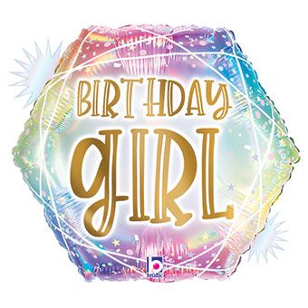 Birthday Girl Balloons - 5-Pack - Image 1