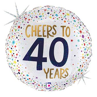 40th Birthday Balloon - 5-Pack - Image 1