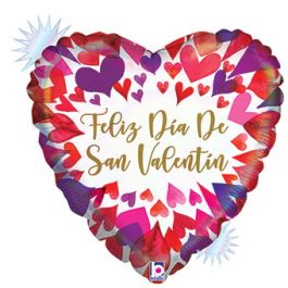 Foil Heart Balloon 18 Inch - 5-Pack Valentine's Day - Image 1