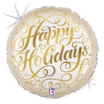 Happy Holidays Balloon - 5-Pack - Image 1