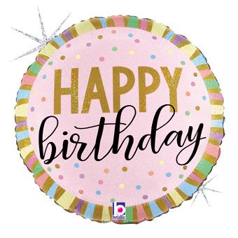 Happy Birthday Balloon - 5-Pack - Image 1