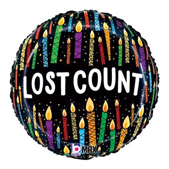 Lost Count Candles Balloon - 5-Pack - Image 1