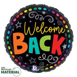 Colorful Welcome Back Foil Balloon 18 Inch - Image 1
