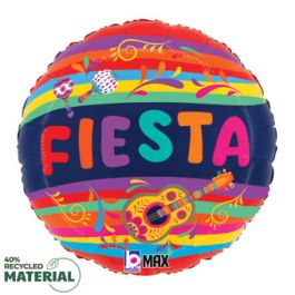 Festive Fiesta Round Balloon 18 Inch - Image 1