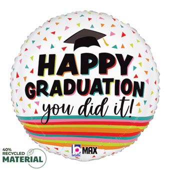 Graduation Balloon 5-Pack - 18" Foil - Image 1