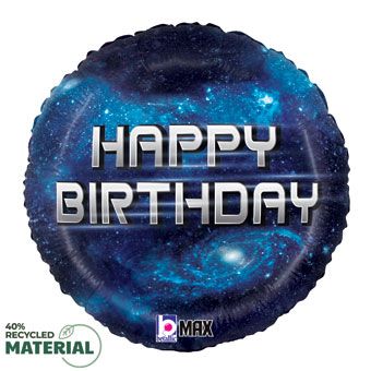 Galaxy Birthday Balloon - 5-Pack - Image 1