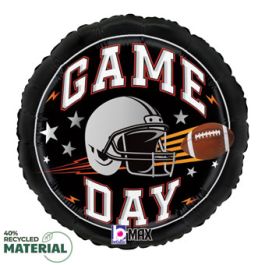 18 Inch Game Day Football Foil Balloon - Sports Party - Image 1