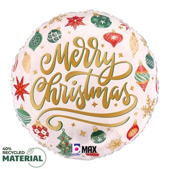 Merry Christmas Balloons - 5-Pack - Image 1