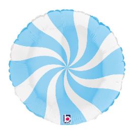Candy Swirl Foil Balloon 18 Inch - Image 1