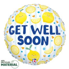Get Well Soon Lemons Foil Balloon 18 Inch - Image 1