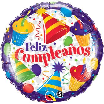Feliz Cumpleanos Balloon - 5-Pack - Image 1