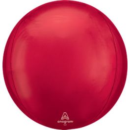 Red Orbz Balloon 16 Inch - 3-Pack Foil Balloons - Image 1
