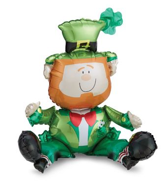 Sitting Leprechaun Balloons - 3-Pack - Image 1