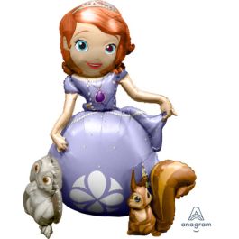 Sofia Airwalker Foil Balloon - Disney Princess Character - Image 1