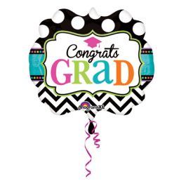 Congrats Grad Foil Balloon 25 Inch - Image 1