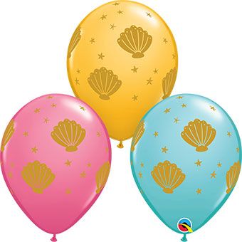 Sea Shell Balloons 11C - Party Supplies - Image 1