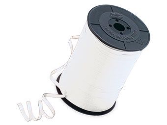 White Smooth Ribbon 5-Pack - Party Supplies - Image 1