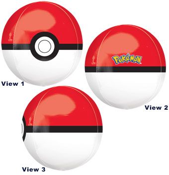 Pokémon Poké Ball Orbz Balloon 16" | Party Supplies - Image 1