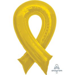 Yellow Cause Ribbon Balloon 36 Inch - Image 1