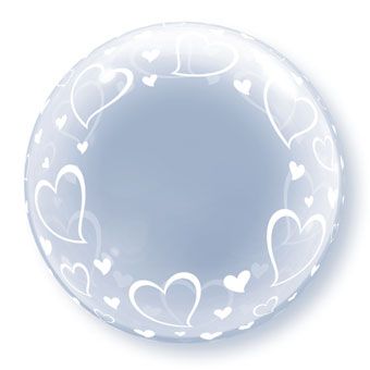 Stylish Hearts Balloon - 3-Pack - Image 1