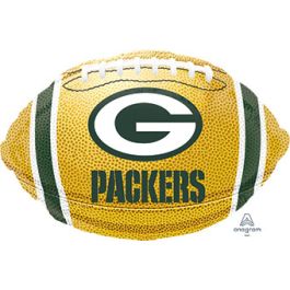 Green Bay Packers Football Foil Balloon 18 Inch - Image 1