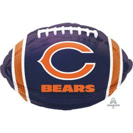 Chicago Bears Football Foil Balloon 18 Inch Sports Decor - Image 1