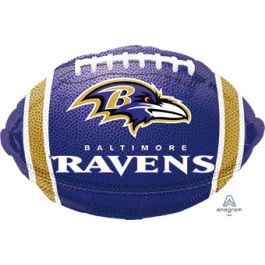 Baltimore Ravens Football Balloon 18 Inch - 5-Pack - Image 1
