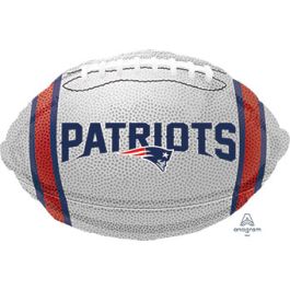 Patriots Football Foil Balloon 17-21 Inch - Team Colors - Image 1