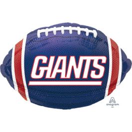 New York Giants Football Foil Balloon 18 Inch - Image 1
