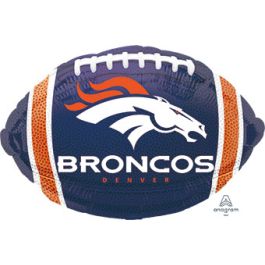 Denver Broncos Football Foil Balloon 18 Inch - Image 1