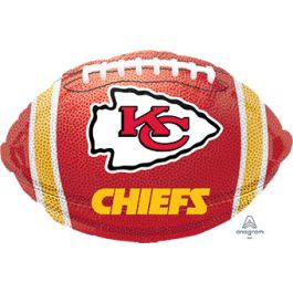 Kansas City Chiefs Football Foil Balloon 18 Inch - Image 1