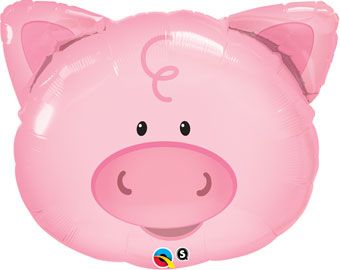 Playful Pig Balloons - 3-Pack - Image 1