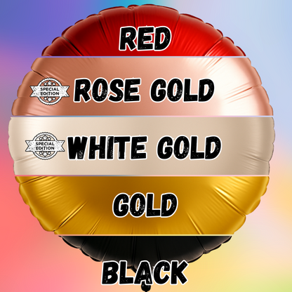 Personalized Round Shaped 18" Foil Balloons for All Events | Premium Custom Photo Balloon