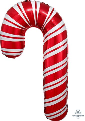 Candy Cane Balloon - 3-Pack - Image 1