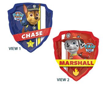 Paw Patrol Balloons - 3-Pack Chase & Marshall 27" - Image 1