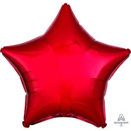 Red Star Foil Balloon 19 Inch - Image 1