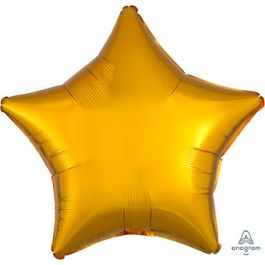 Gold Metallic Star Balloon 19 Inch Foil Decoration - Image 1