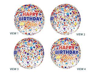 Happy Birthday Balloon 16" - 3-Pack - Image 1