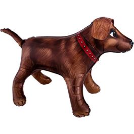 Golden Dog Foil Balloon 36 Inch - 1 Pack - Image 1